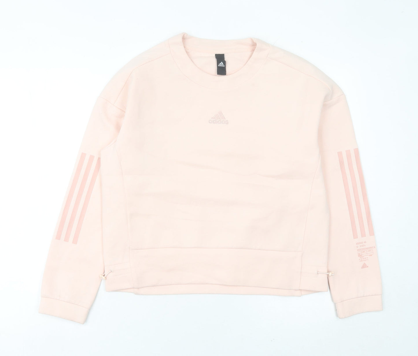 Adidas Women’s Pink Sweatshirt Size 10 Logo Pullover Activewear