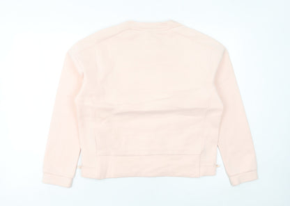 Adidas Women’s Pink Sweatshirt Size 10 Logo Pullover Activewear