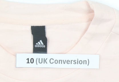 Adidas Women’s Pink Sweatshirt Size 10 Logo Pullover Activewear