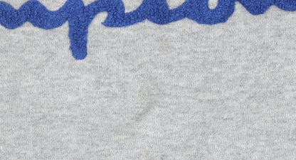 Champion Womens Grey Sweatshirt UK 6 Small Logo Embroidered Pullover