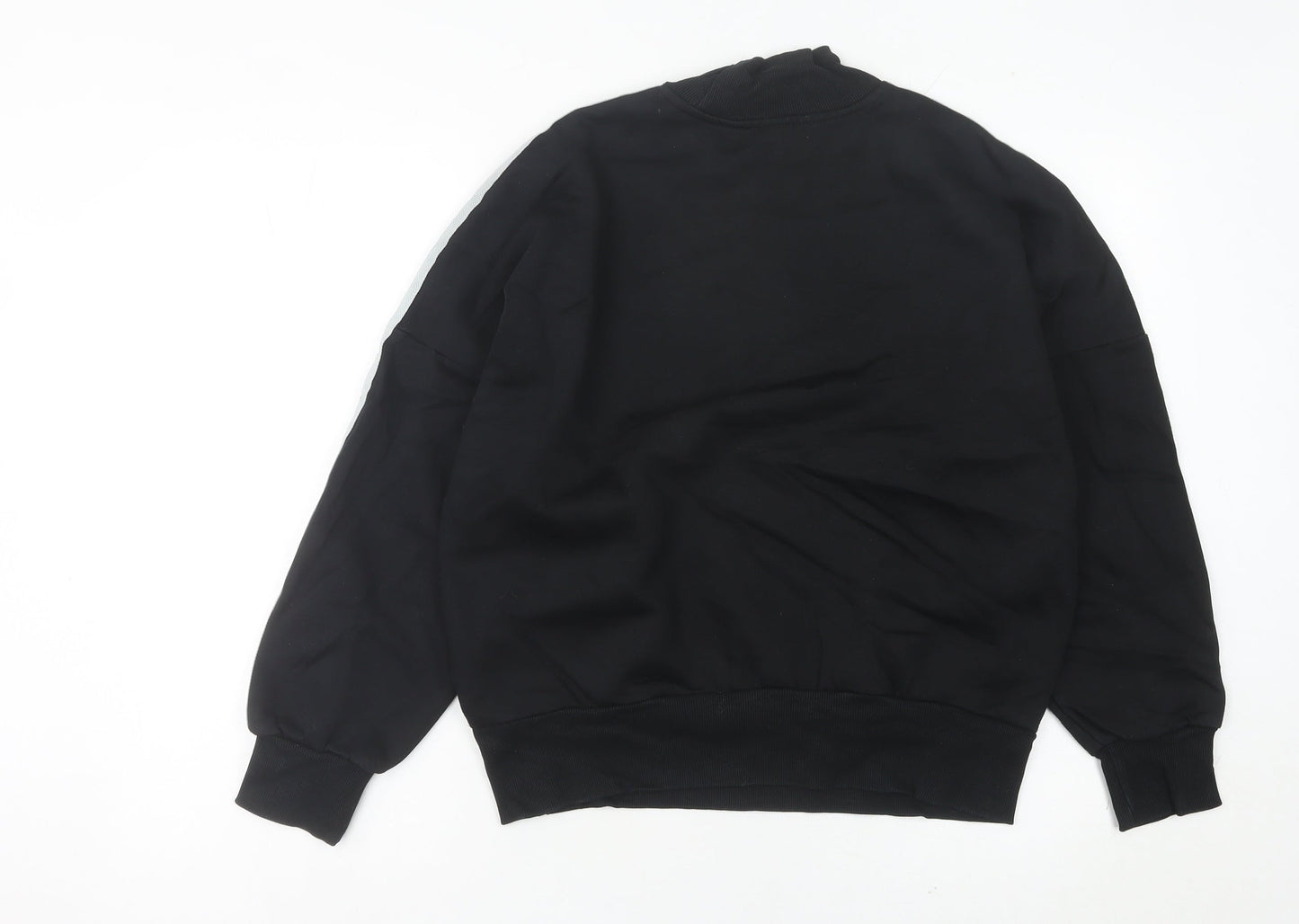 Adidas Womens Black Size 10 Pullover Sweatshirt Logo Sport Casual