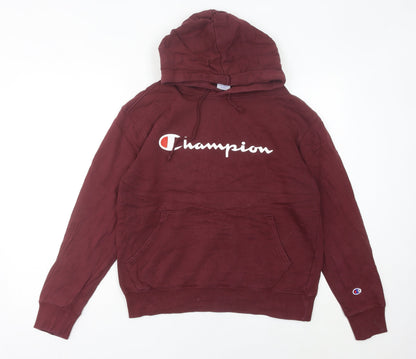 Champion Women Red Pullover Hoodie Size 10 Logo Sportswear