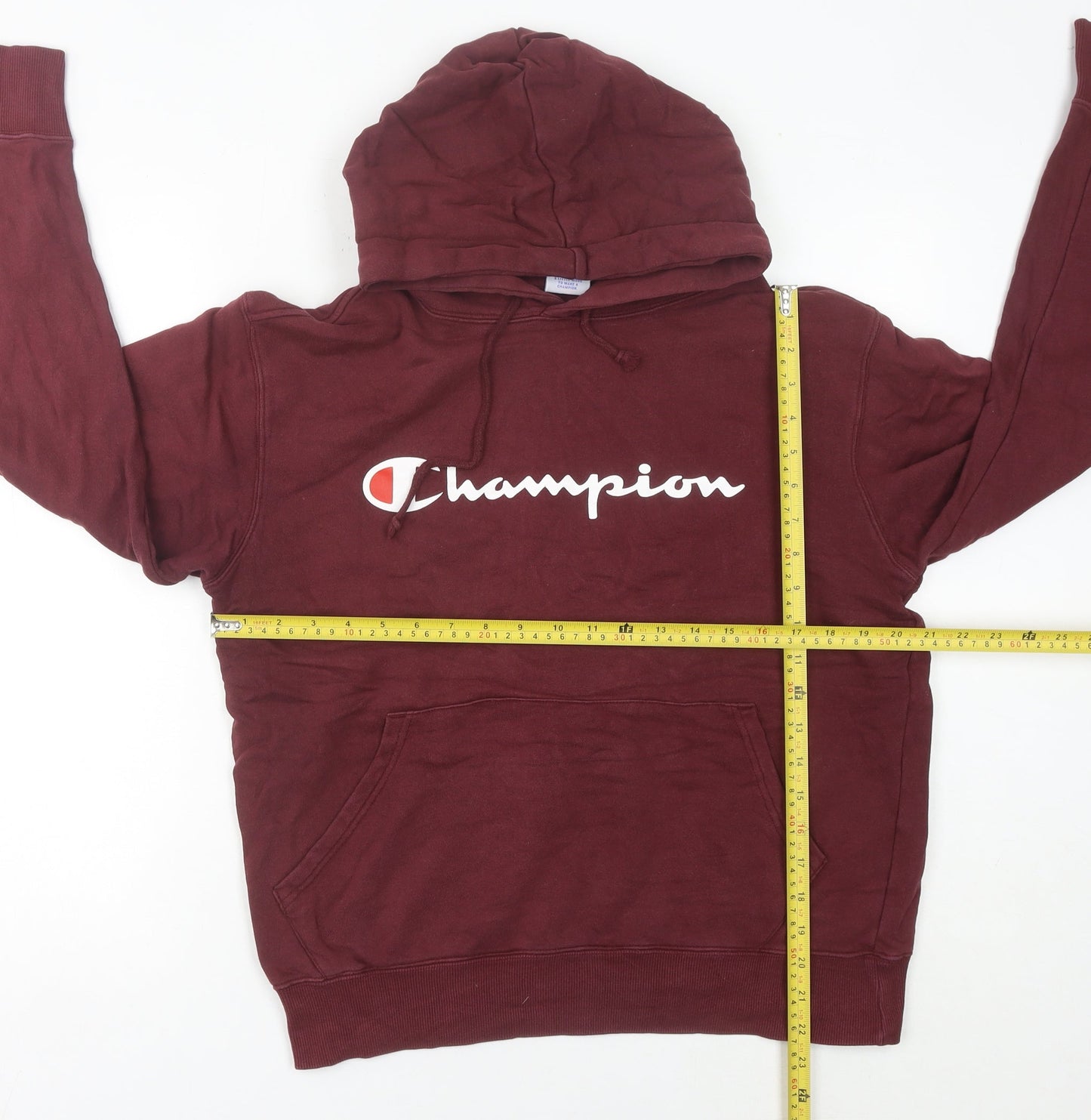 Champion Women Red Pullover Hoodie Size 10 Logo Sportswear