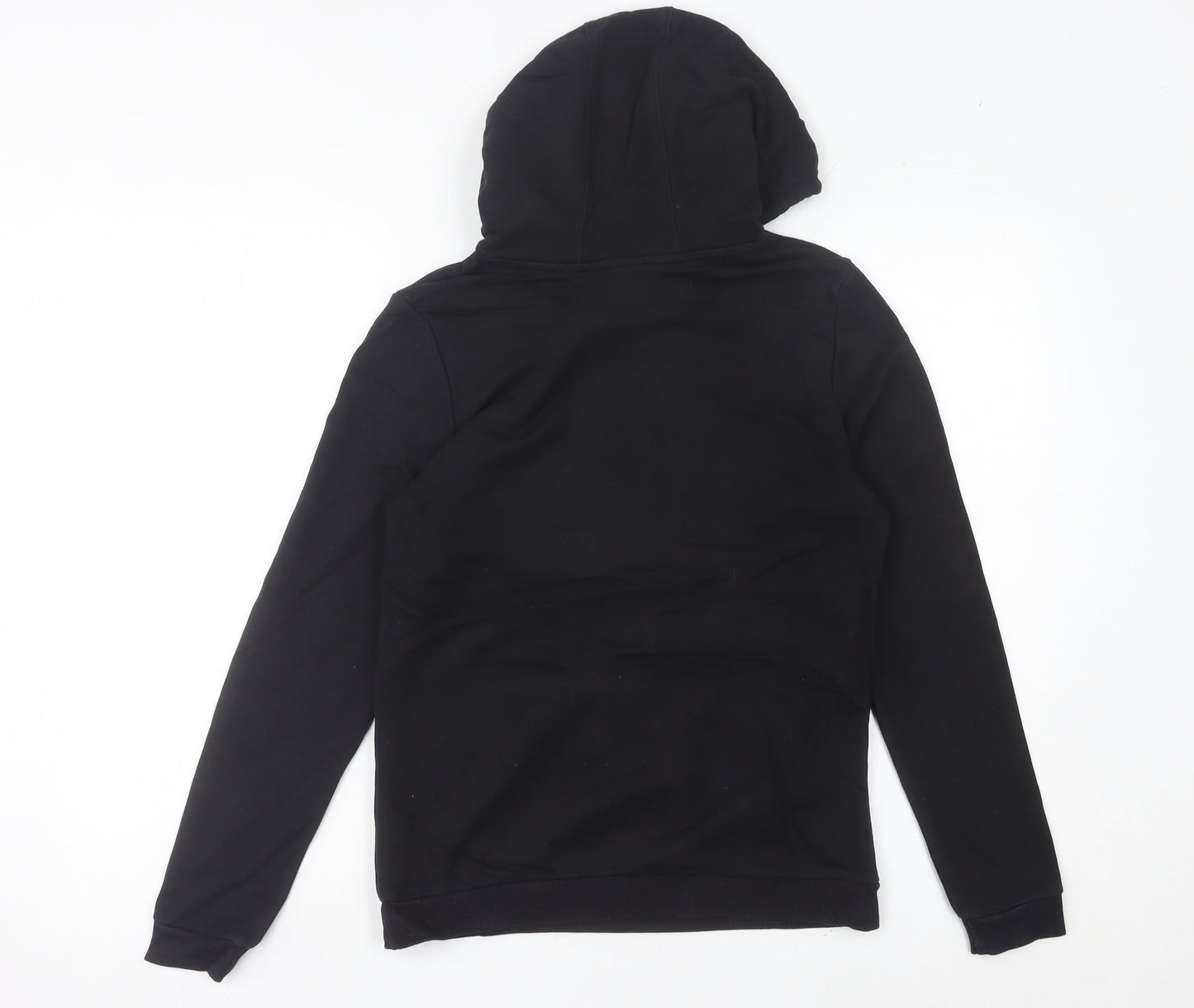 Adidas Womens Black Pullover Hoodie Size 10 Logo Sports Casual