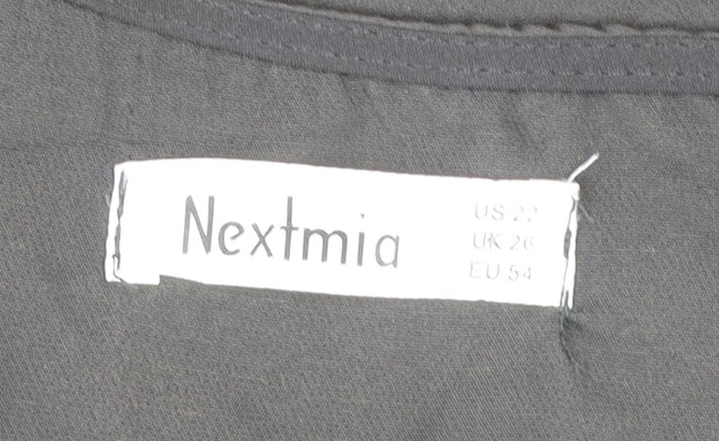 Nextmia Womens Black Lace Trim Sheath Dress Size 26 Plus