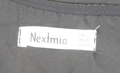 Nextmia Womens Black Lace Trim Sheath Dress Size 26 Plus