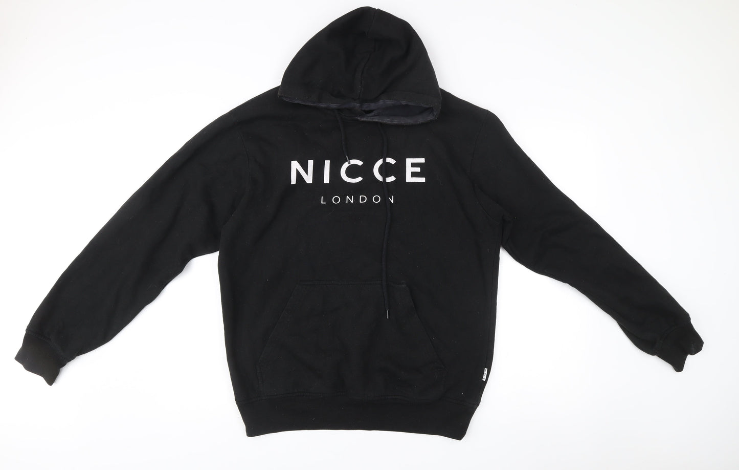 Mens UK Size L NICCE Black Pullover Hoodie