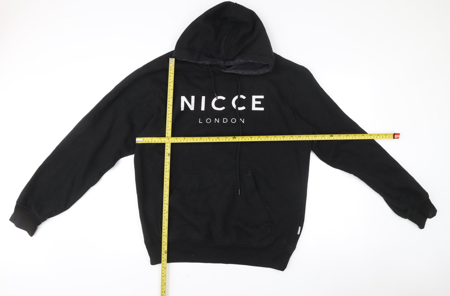 Mens UK Size L NICCE Black Pullover Hoodie
