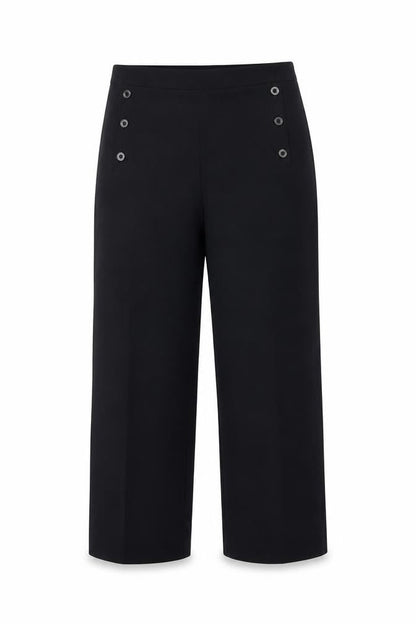 Womens UK Size 14 Jasper Conran Regular Fit Dress Pants Black Trousers