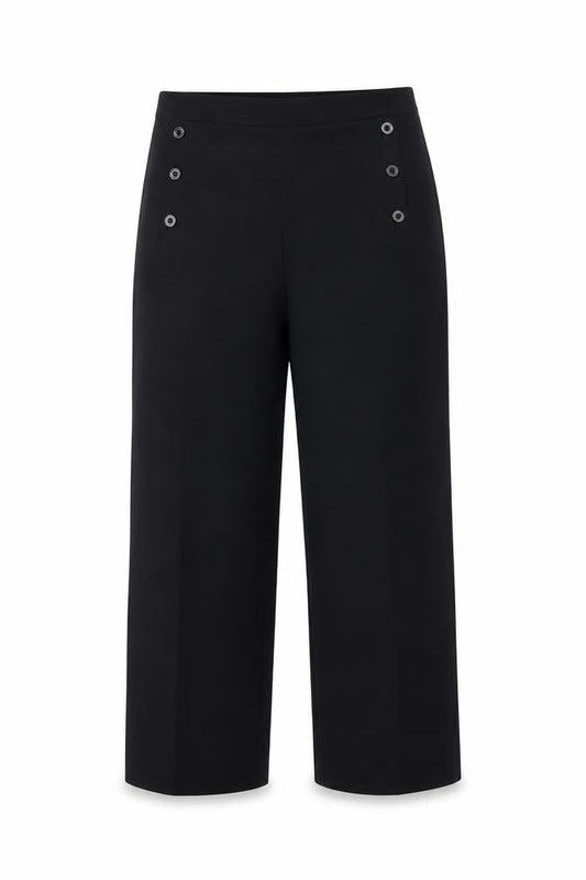 Womens UK Size 14 Jasper Conran Regular Fit Dress Pants Black Trousers