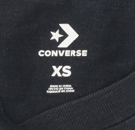 Mens UK Size XS Converse Black  T-Shirt