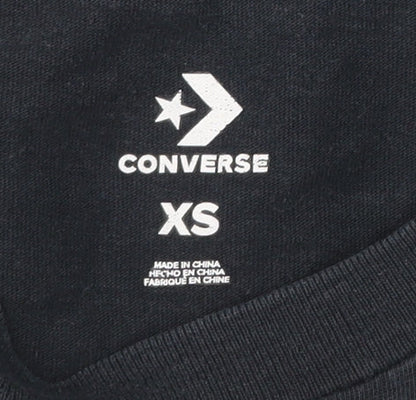 Mens UK Size XS Converse Black  T-Shirt