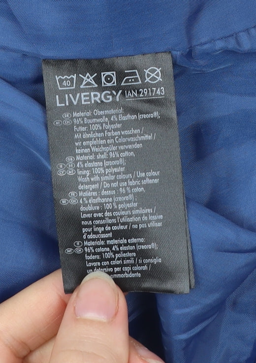 Mens UK Size 36 Livergy Blue Bomber Jacket
