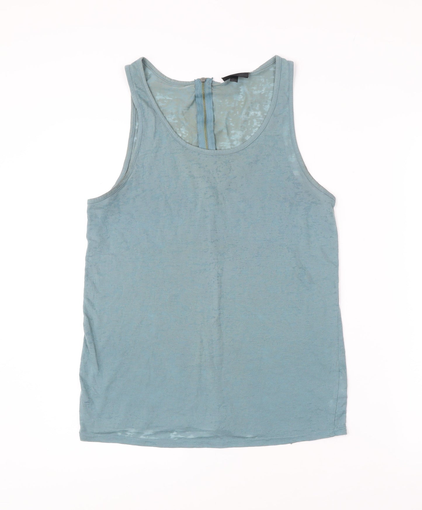 Womens UK Size 12 Topshop Blue Basic Tank