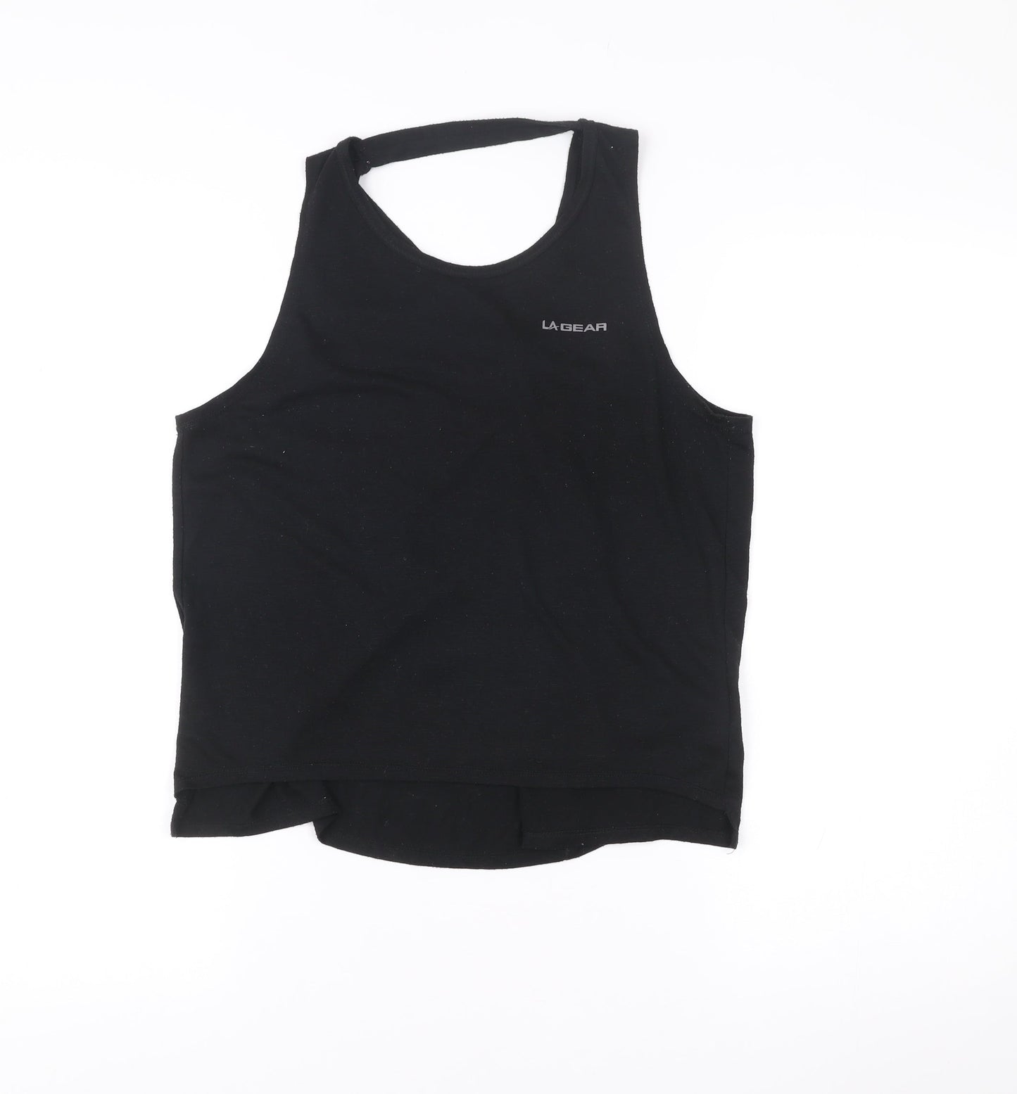 LA Gear Womens Black Size 12 Racerback Tank Top Activewear