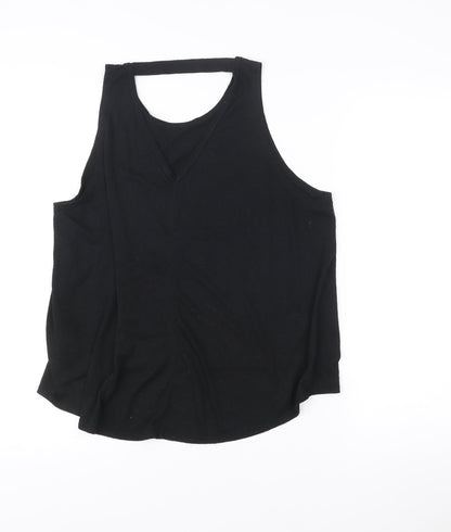 LA Gear Womens Black Size 12 Racerback Tank Top Activewear