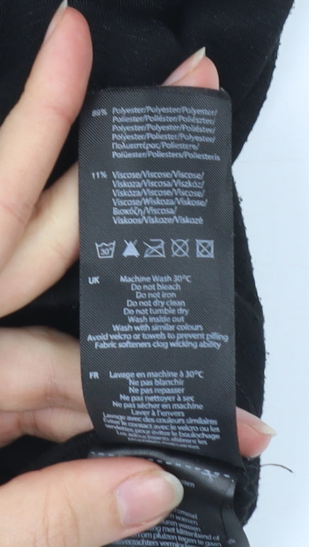 LA Gear Womens Black Size 12 Racerback Tank Top Activewear