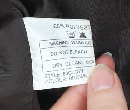 Klass Collection Women Brown Plaid Knee Length Pencil Skirt Size 16