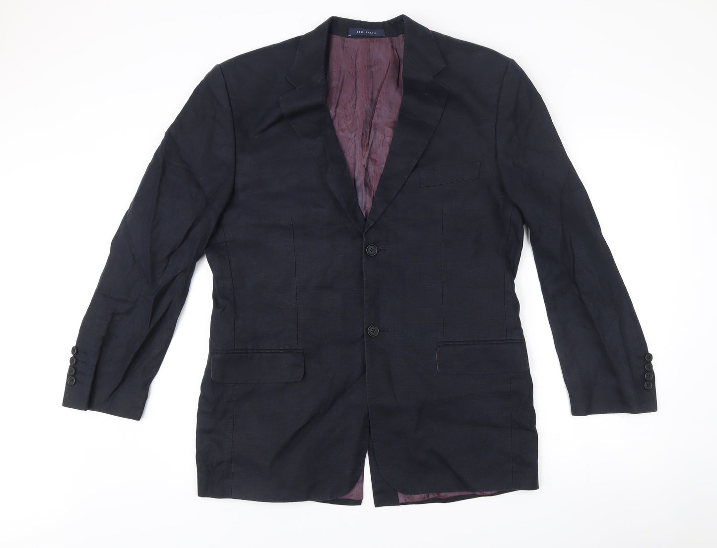 Mens UK Size 42 Ted Baker Regular Blue Suit Jacket