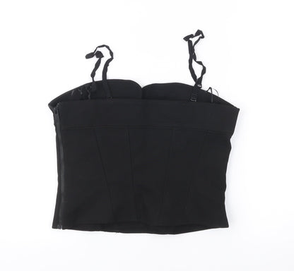 Womens UK Size M Zara Black Camisole Tank