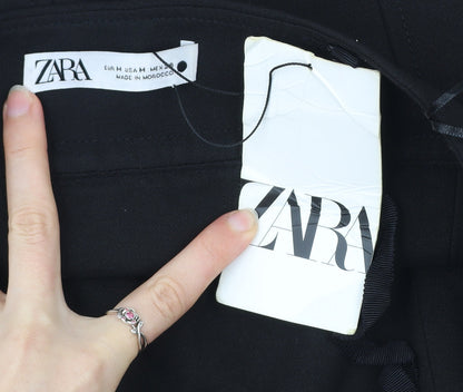 Womens UK Size M Zara Black Camisole Tank