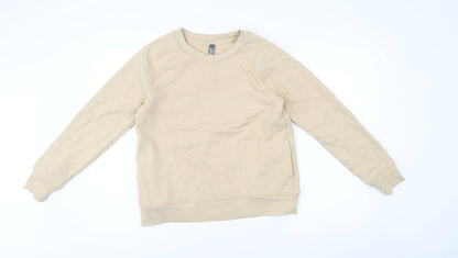 Mondetta Women Beige Small Pullover Quilted Sweatshirt