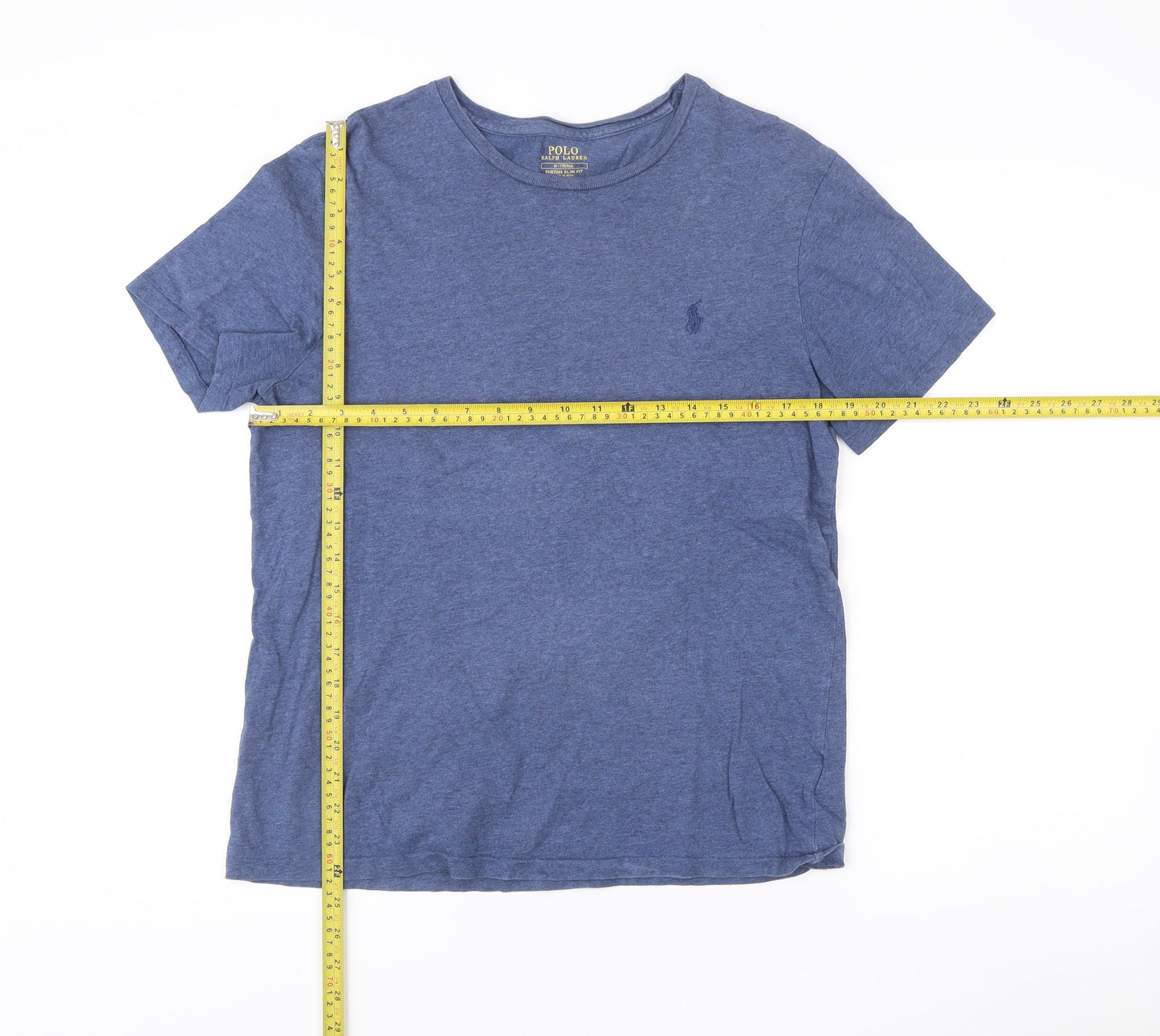 Ralph Lauren Men’s Blue Medium Slim Fit Cotton T-Shirt