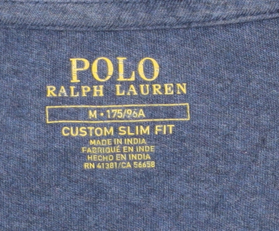 Ralph Lauren Men’s Blue Medium Slim Fit Cotton T-Shirt