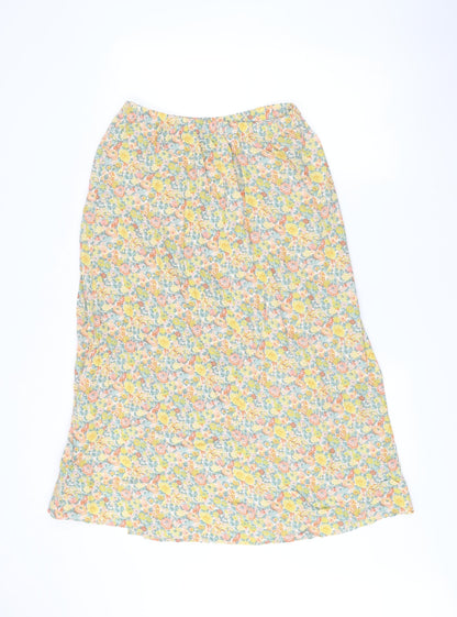 Marks and Spencer Womens Multicoloured Floral A-Line Skirt Size 12