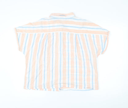 Womens UK Size 16 Marks and Spencer Multicoloured Basic Button-Up