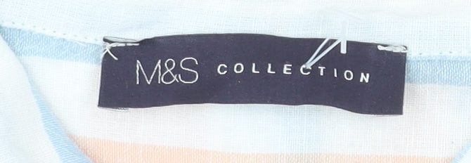 Womens UK Size 16 Marks and Spencer Multicoloured Basic Button-Up