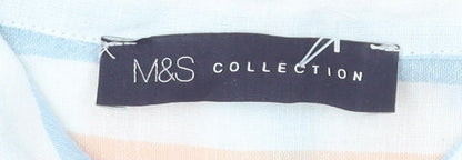 Womens UK Size 16 Marks and Spencer Multicoloured Basic Button-Up