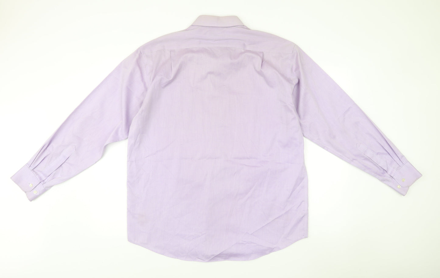 Mens UK Collar Size 16 Marks and Spencer Smart Purple  Dress Shirt