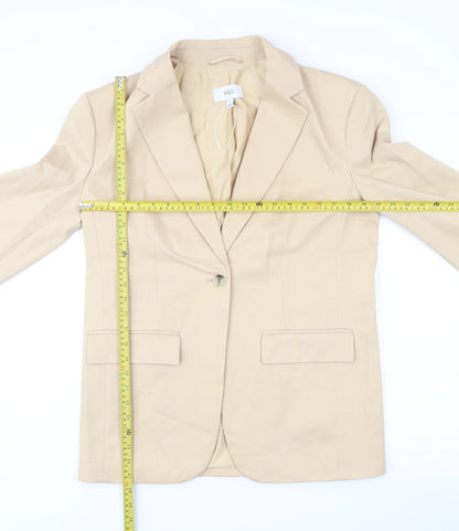 Marks and Spencer Womens Beige Size 12 Regular Fit Blazer Jacket