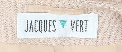 Jacques Vert Women’s Beige Wool Blend Double-Breasted Jacket Size 12