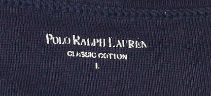 Polo Ralph Lauren Men's Blue L Classic Fit Cotton T-Shirt
