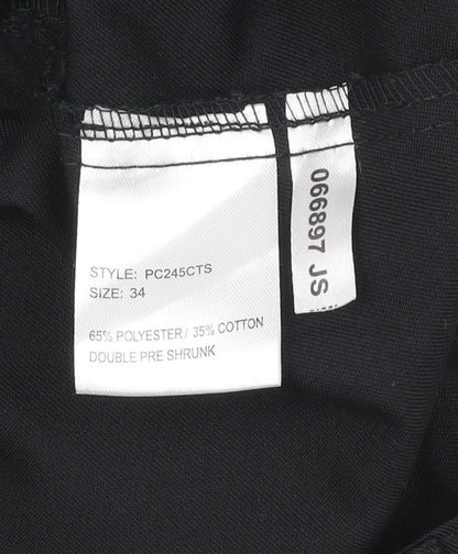 Black Knight Men's Black Cargo Work Trousers Size 34 Regular Fit