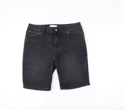 ASOS DESIGN Men’s Black Slim Denim Shorts Size 32 W32