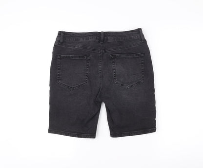 ASOS DESIGN Men’s Black Slim Denim Shorts Size 32 W32