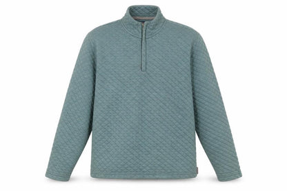 Oxford Men’s Green L Quilted 1/4 Zip Pullover Jumper