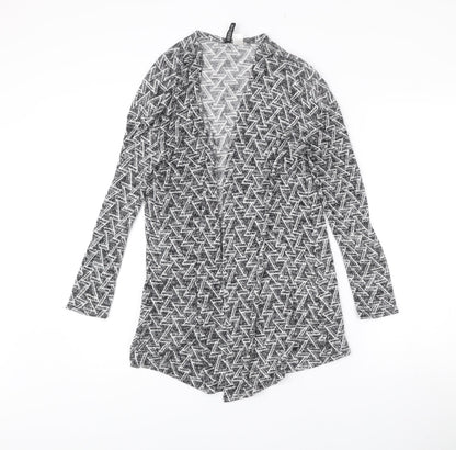 Womens UK Size XS Divided Grey Cardigan Jumper