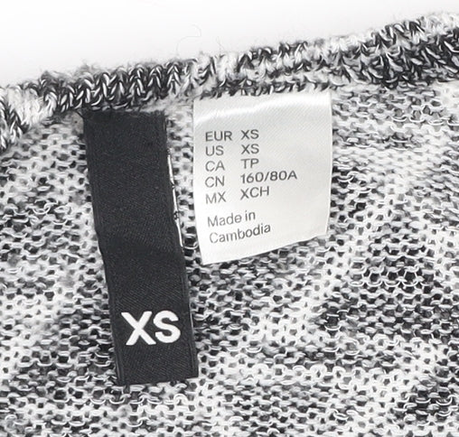 Womens UK Size XS Divided Grey Cardigan Jumper