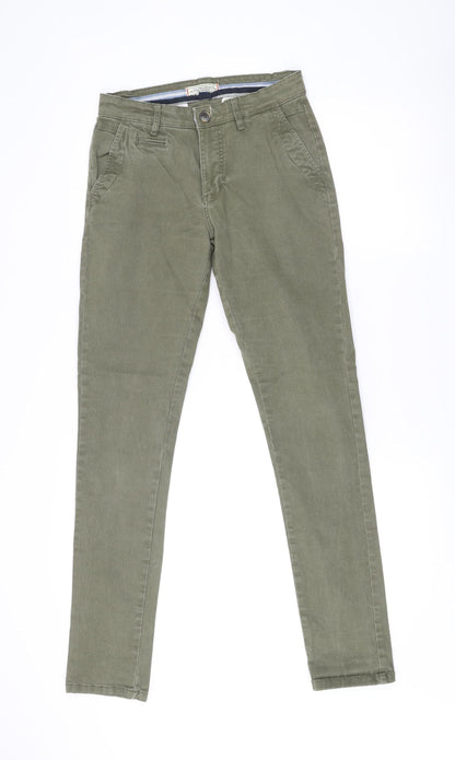 La Maison Blaggio Men’s Green Chino Trousers Size 30 Slim Fit