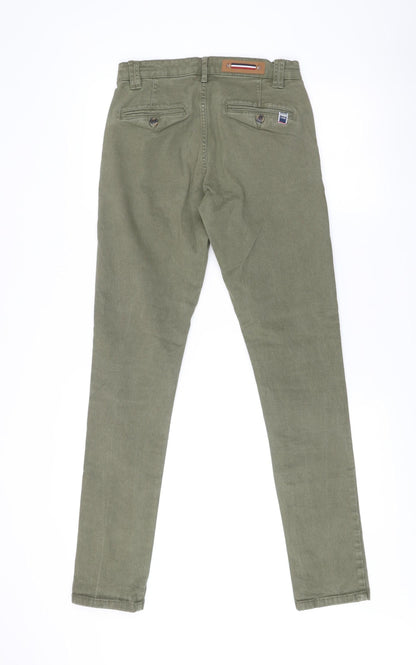 La Maison Blaggio Men’s Green Chino Trousers Size 30 Slim Fit