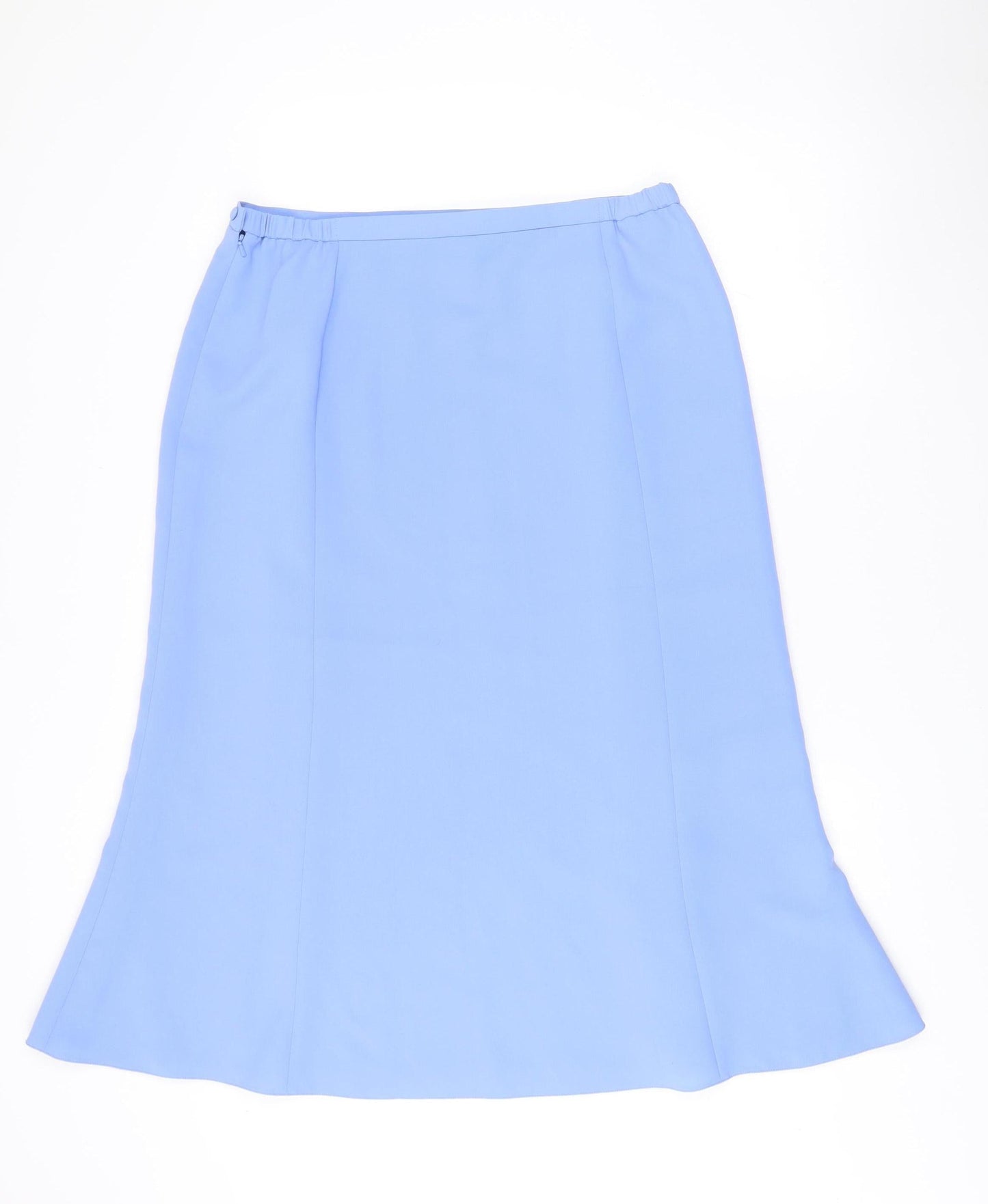 Jacques Vert Women Blue Size 16 Knee Length Pencil Skirt Polyester