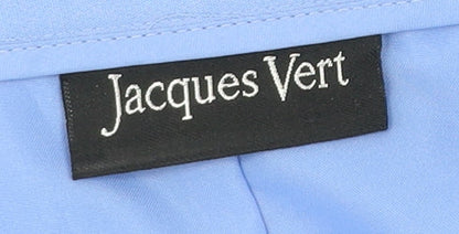 Jacques Vert Women Blue Size 16 Knee Length Pencil Skirt Polyester