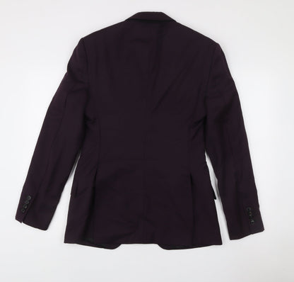 Mens UK Size 40 Reiss Regular Purple Suit Jacket