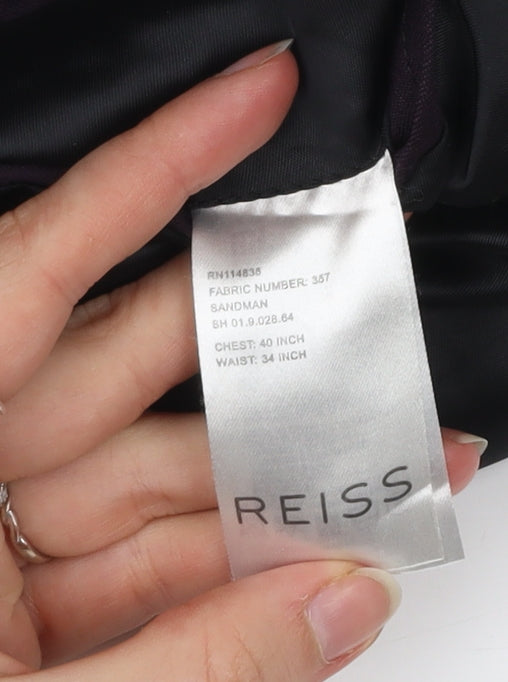 Mens UK Size 40 Reiss Regular Purple Suit Jacket