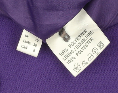 Jacques Vert Womens Purple Midi Flare Skirt Size 10 Formal