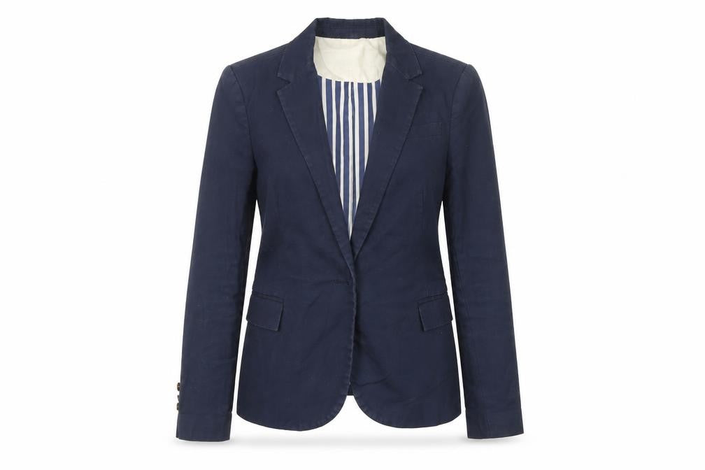 Womens UK Size S Zara Basic Regular Blue Blazer